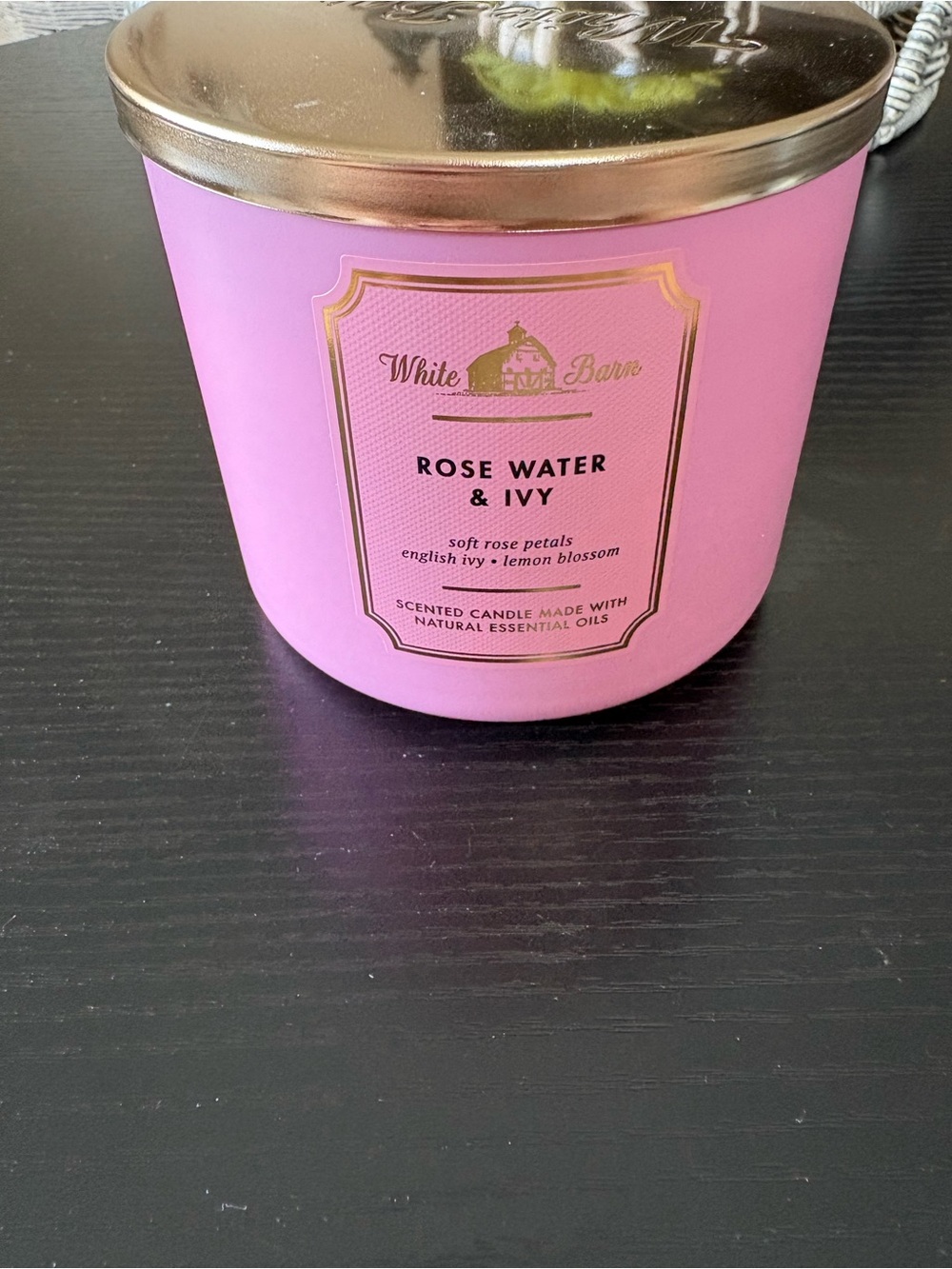 Bath and Bodyworks Rose Water and Ivy Candle